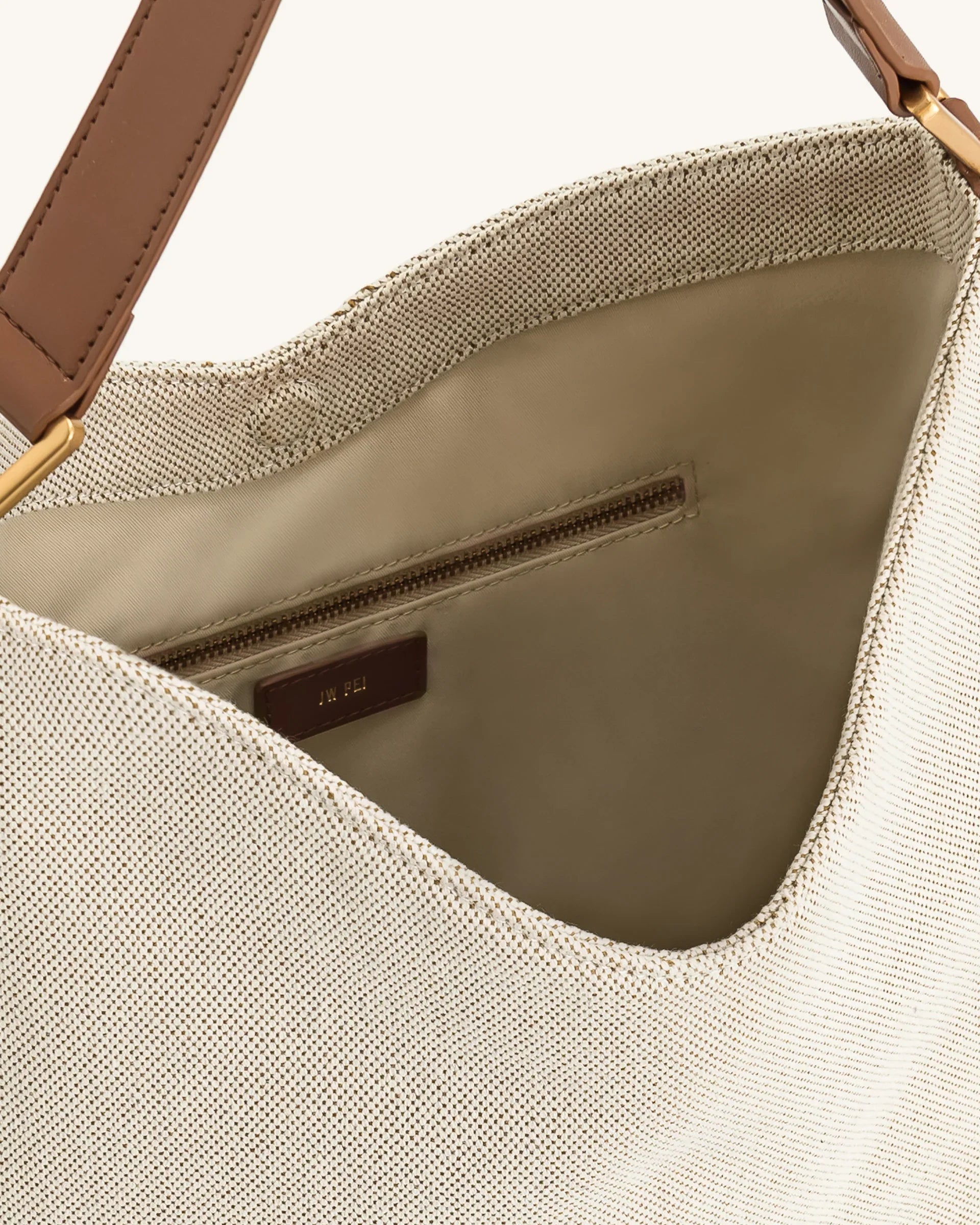 Aria Shoulder Bag - Brown Canvas