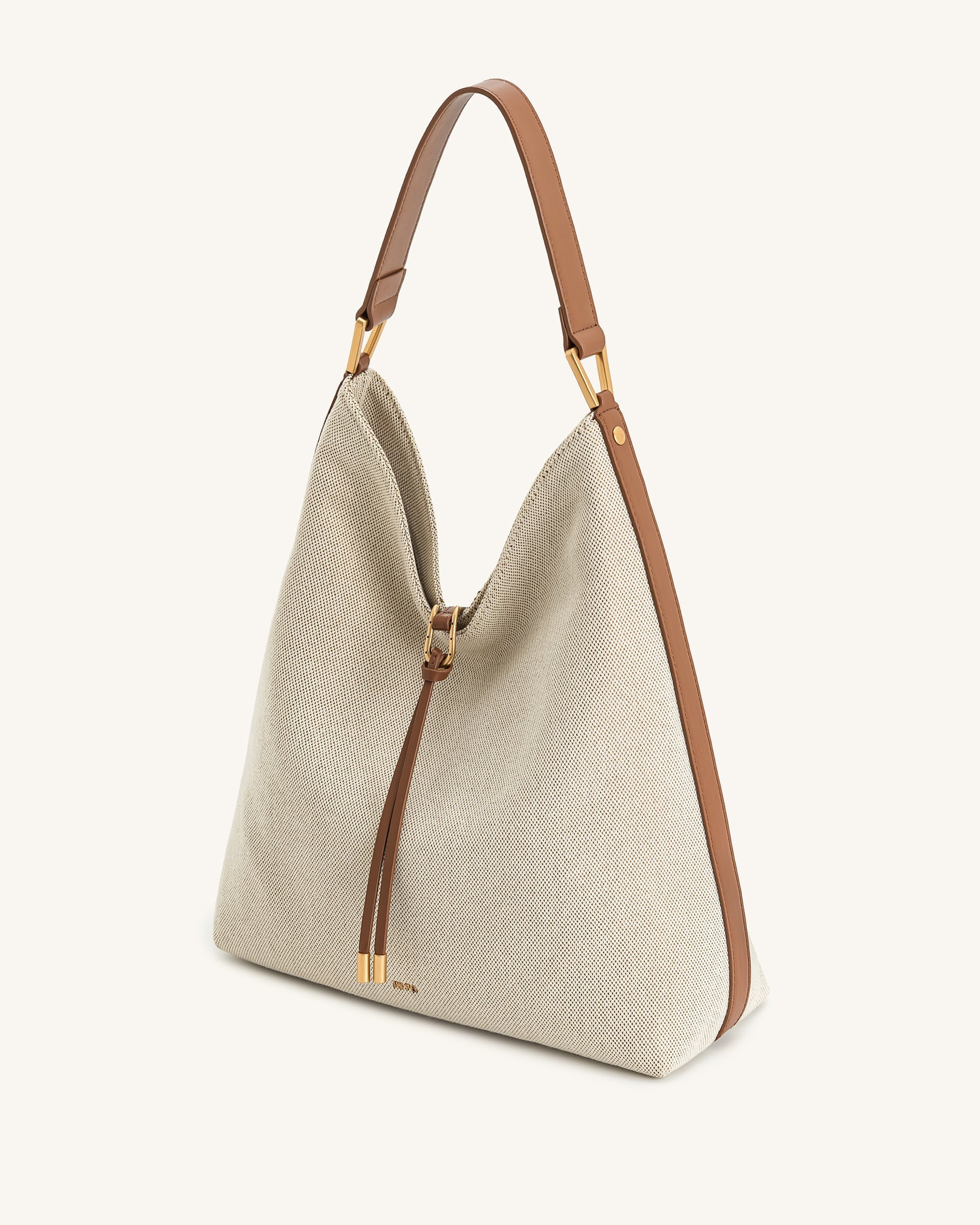 Aria Shoulder Bag - Brown Canvas