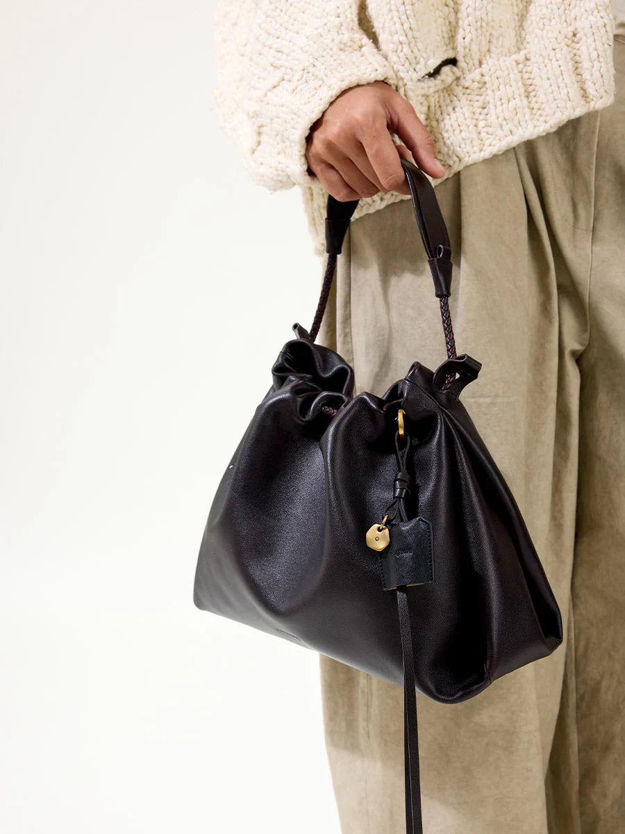 Small Gather Bag Set - Ebony (Contrast Tone)