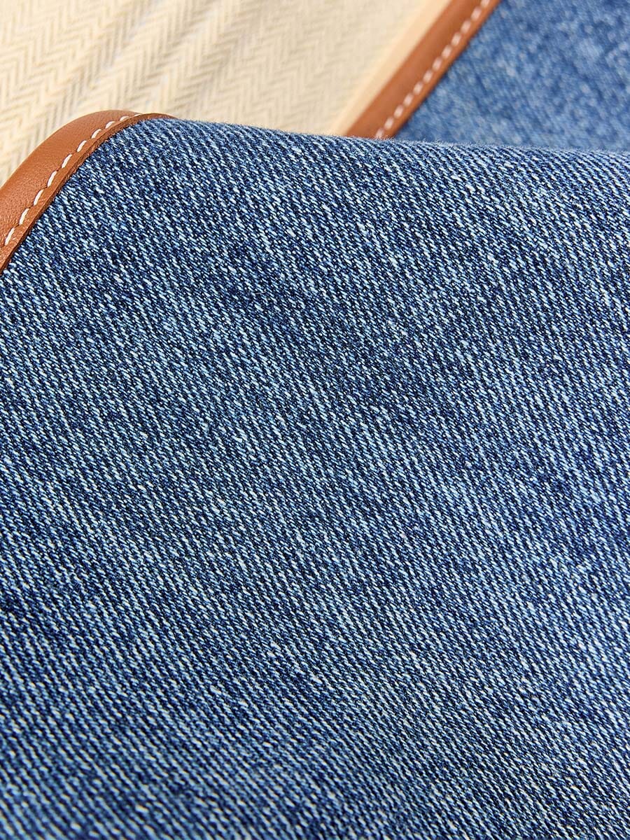 Small Shan Satchel Bag - Denim