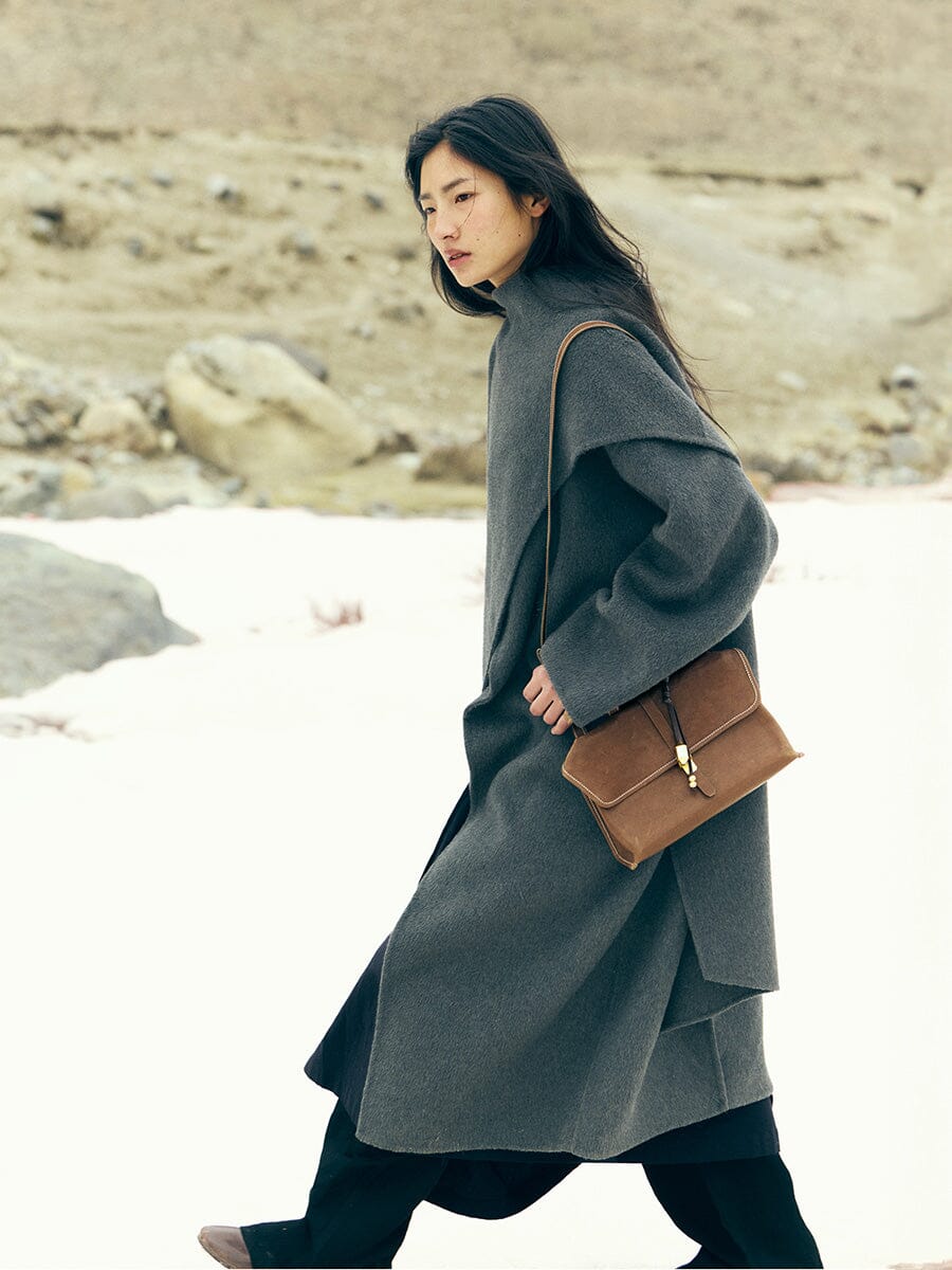 Small Shan Satchel Bag - Sandal