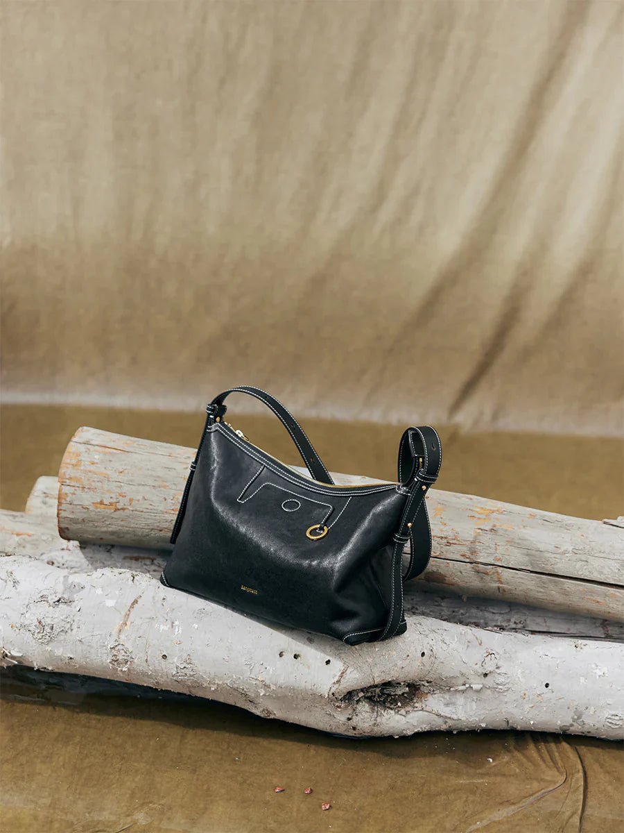 Small Yore Hobo Bag (Minimal Version) - Onyx