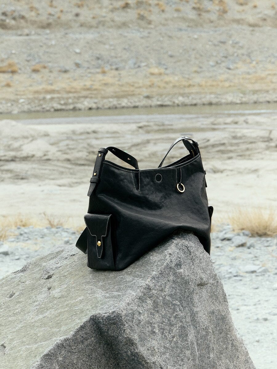 Small Yore Hobo Bag - Onyx