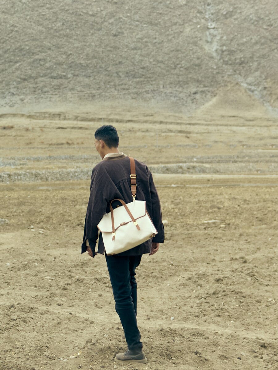 The Large Shan Briefcase - Canvas