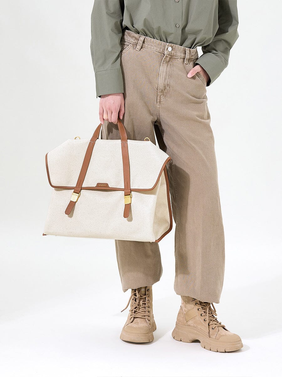 The Large Shan Briefcase - Canvas