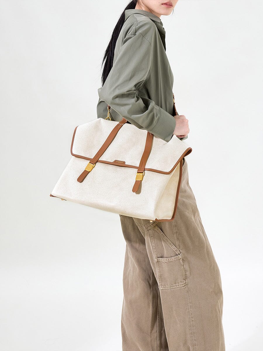 The Large Shan Briefcase - Canvas