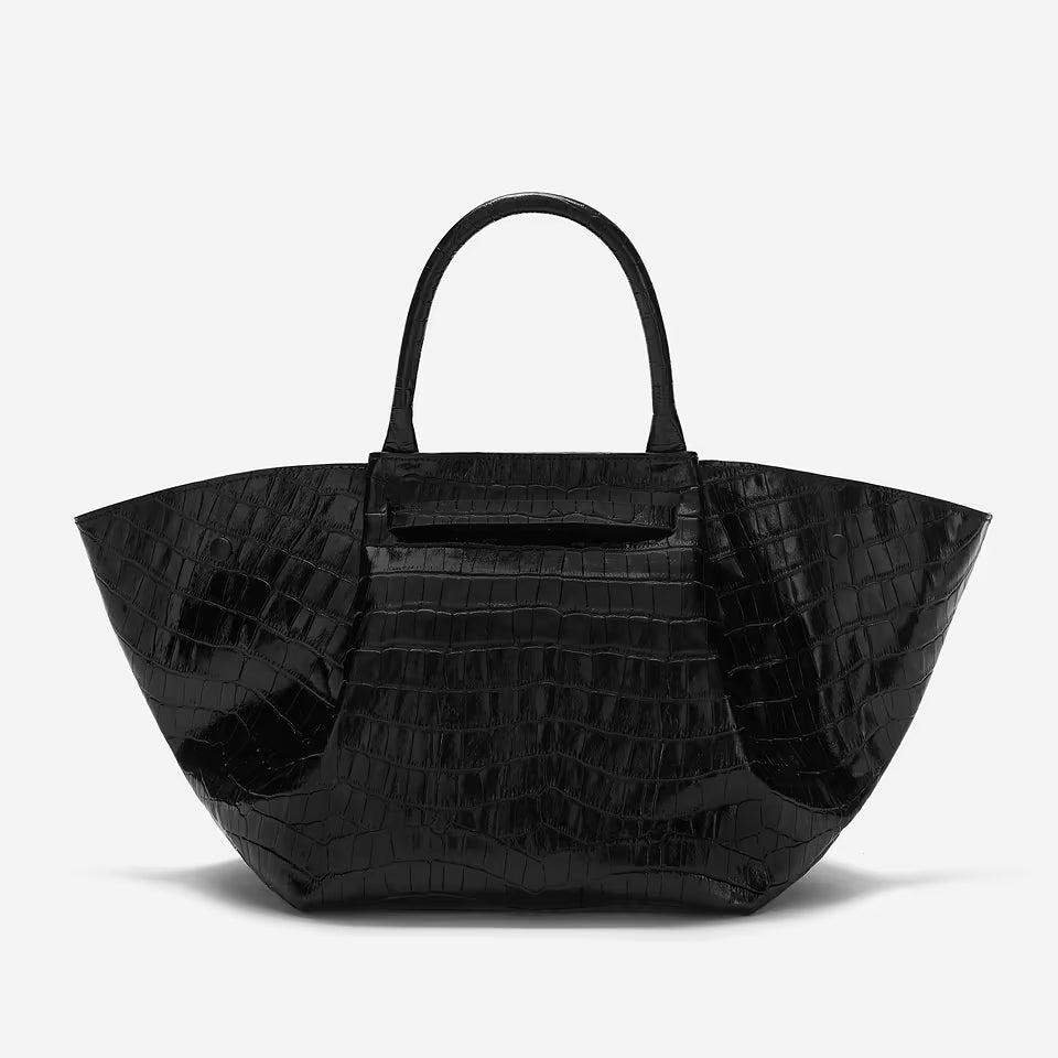 The Midi New York Croc Effect Black