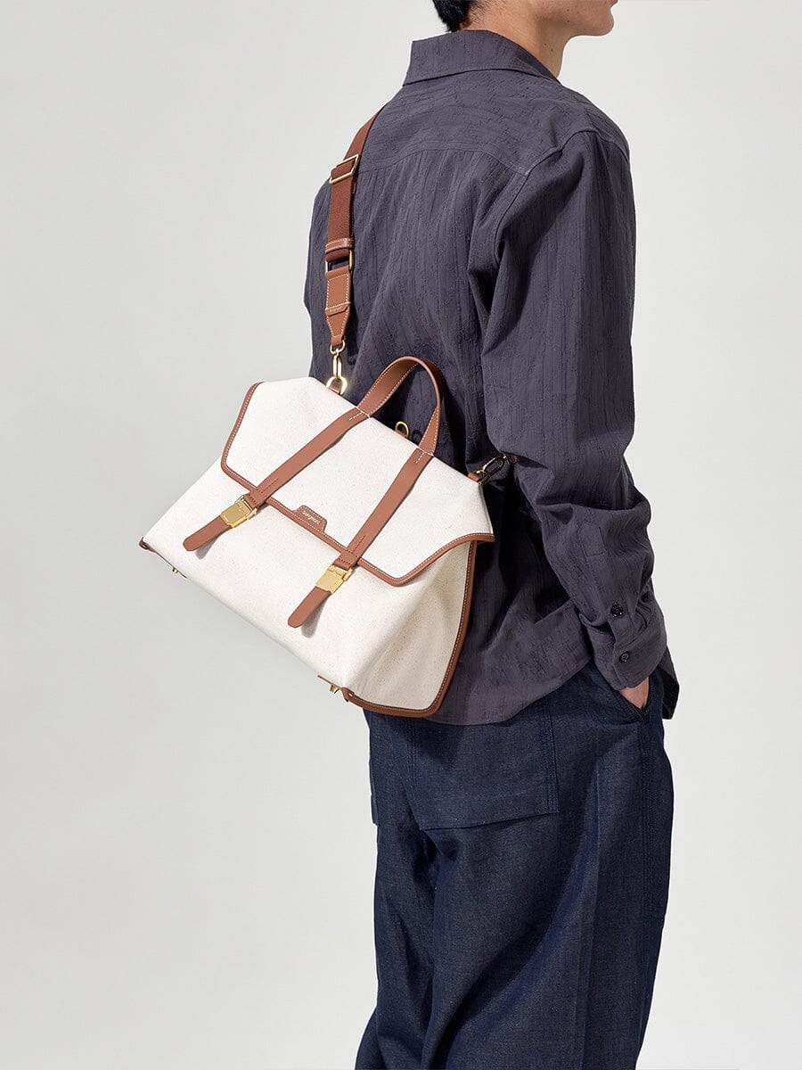 The Small Shan Briefcase - Canvas