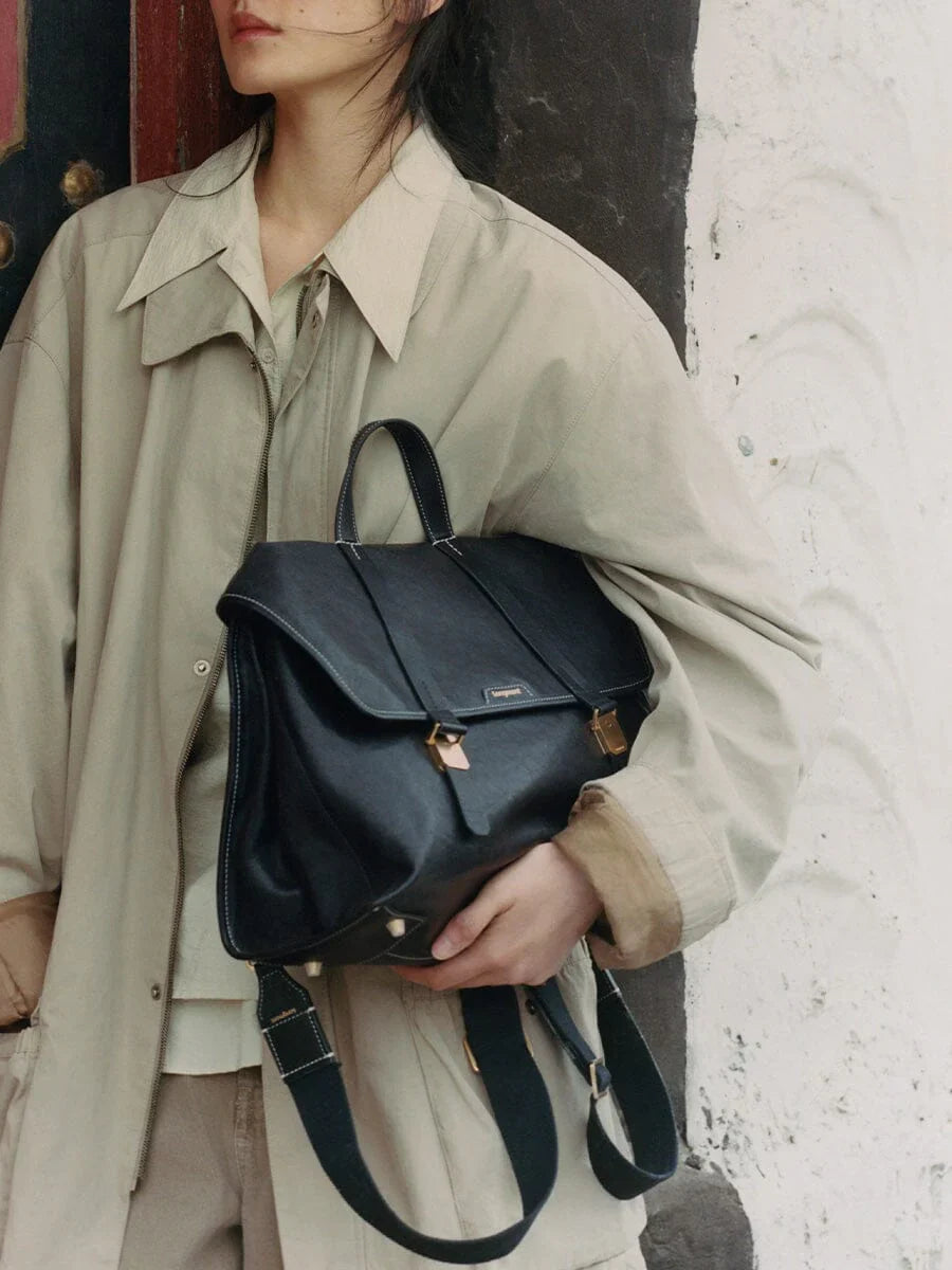 The Small Shan Briefcase - Onyx