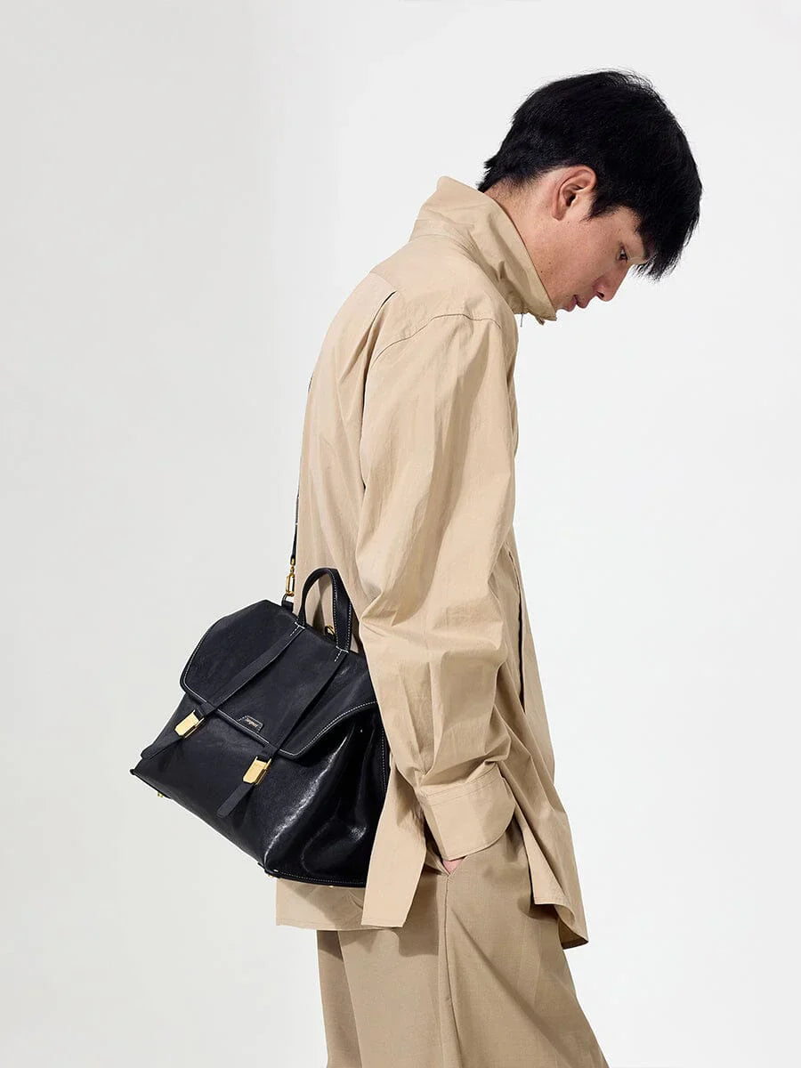 The Small Shan Briefcase - Onyx