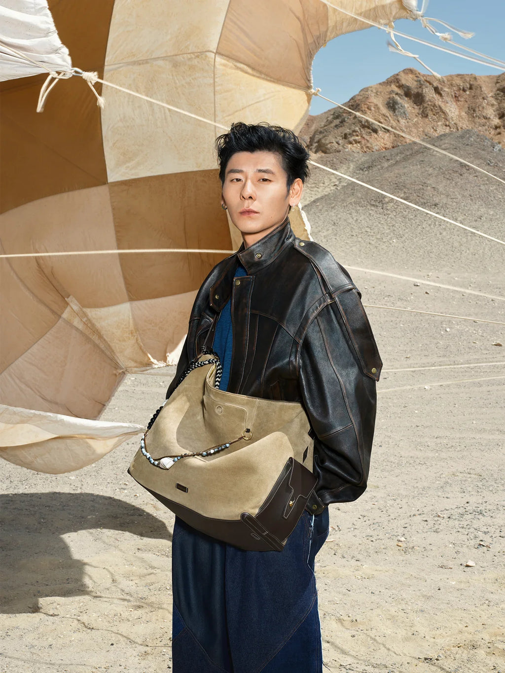 Extra Large Yore Hobo Bag - Dune Suede