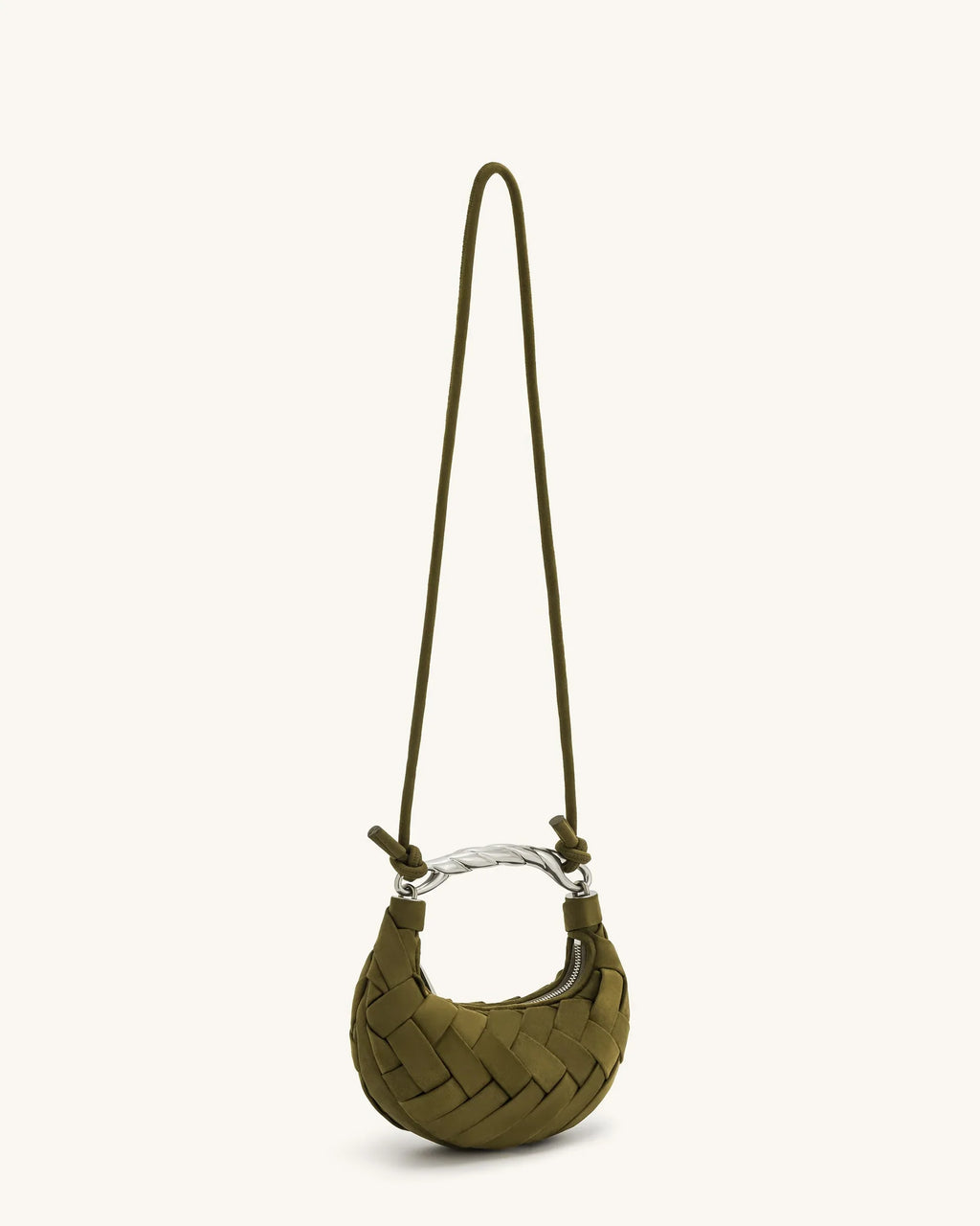 Orla Weave Handbag - Dark Olive