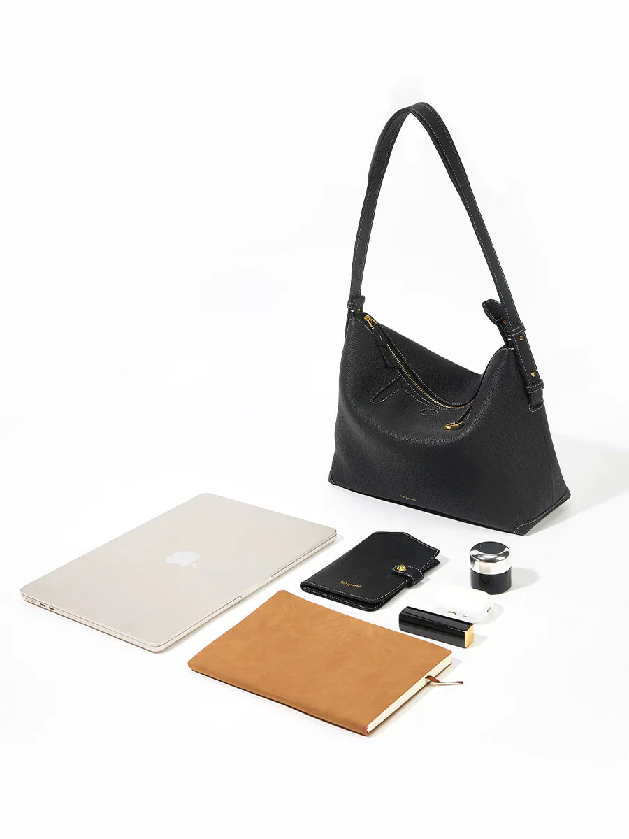 Extra Large Yore Hobo Bag (Minimal Version) - Onyx