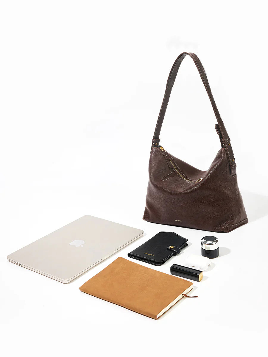 Extra Large Yore Hobo Bag (Minimal Version) - Raisin