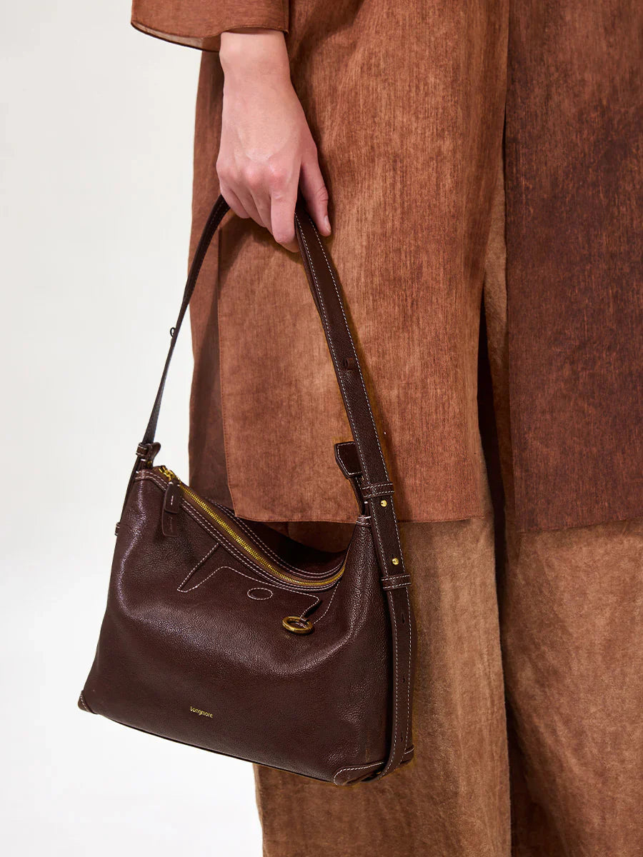 Extra Large Yore Hobo Bag (Minimal Version) - Raisin