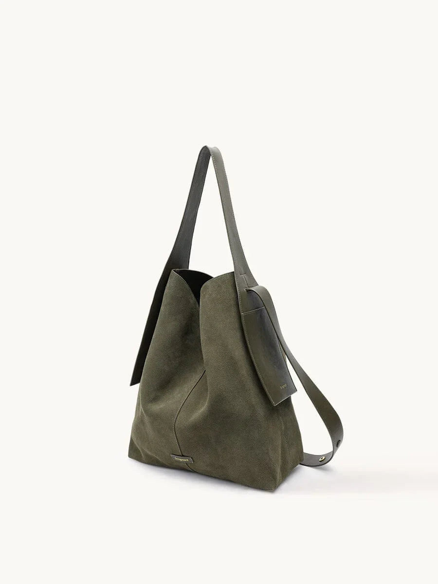 Large Drippy Tote Bag - Olive