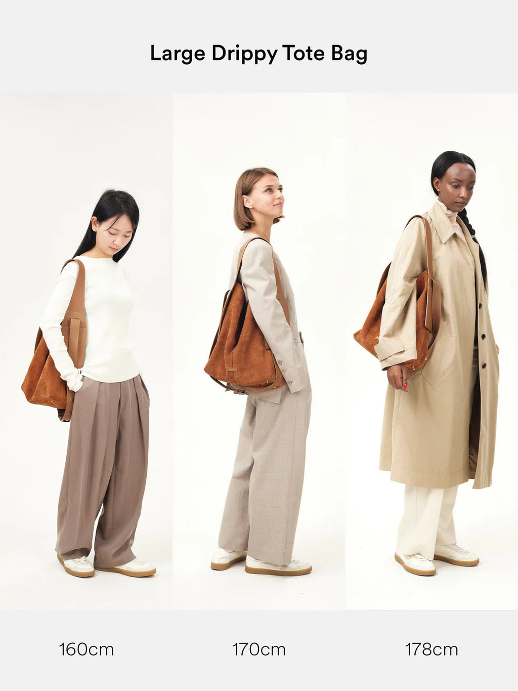 Large Drippy Tote Bag - Caramel