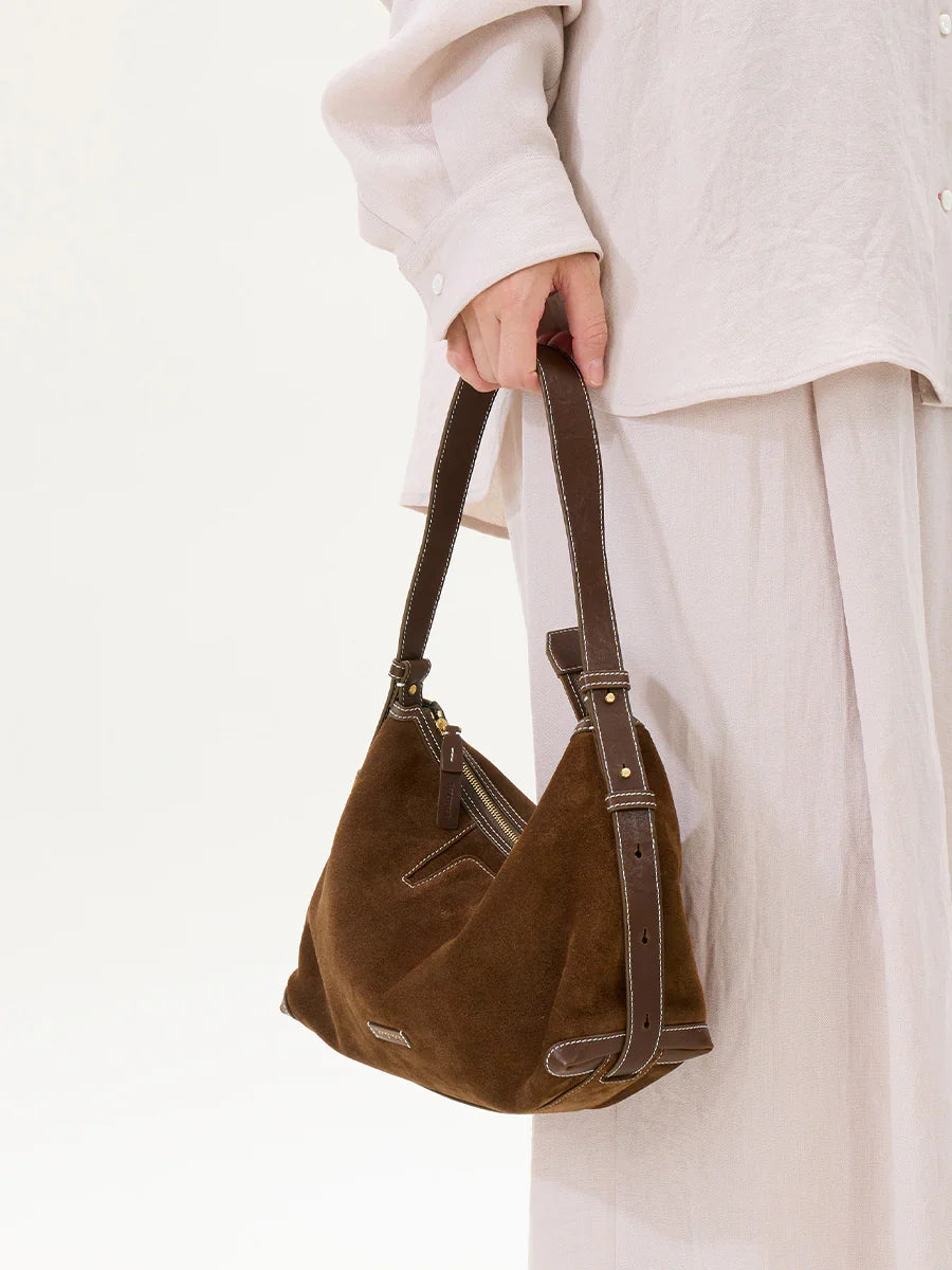 Large Yore Hobo Bag (Minimal Version) - Sandal Suede