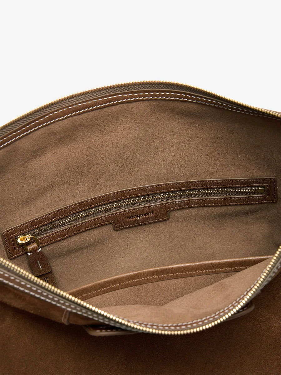 Large Yore Hobo Bag (Minimal Version) - Sandal Suede