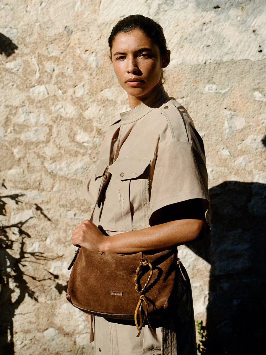 Large Yore Hobo Bag (Minimal Version) - Sandal Suede