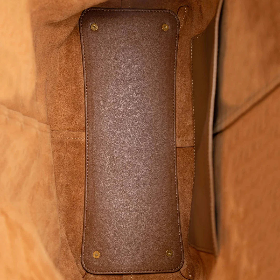 Medium Drippy Tote Bag - Caramel