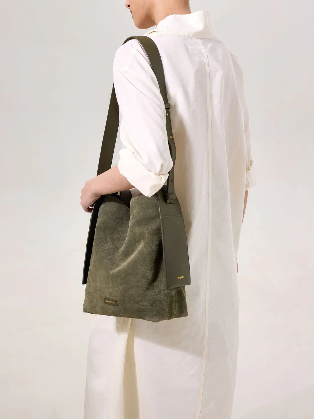 Medium Drippy Tote Bag - Olive