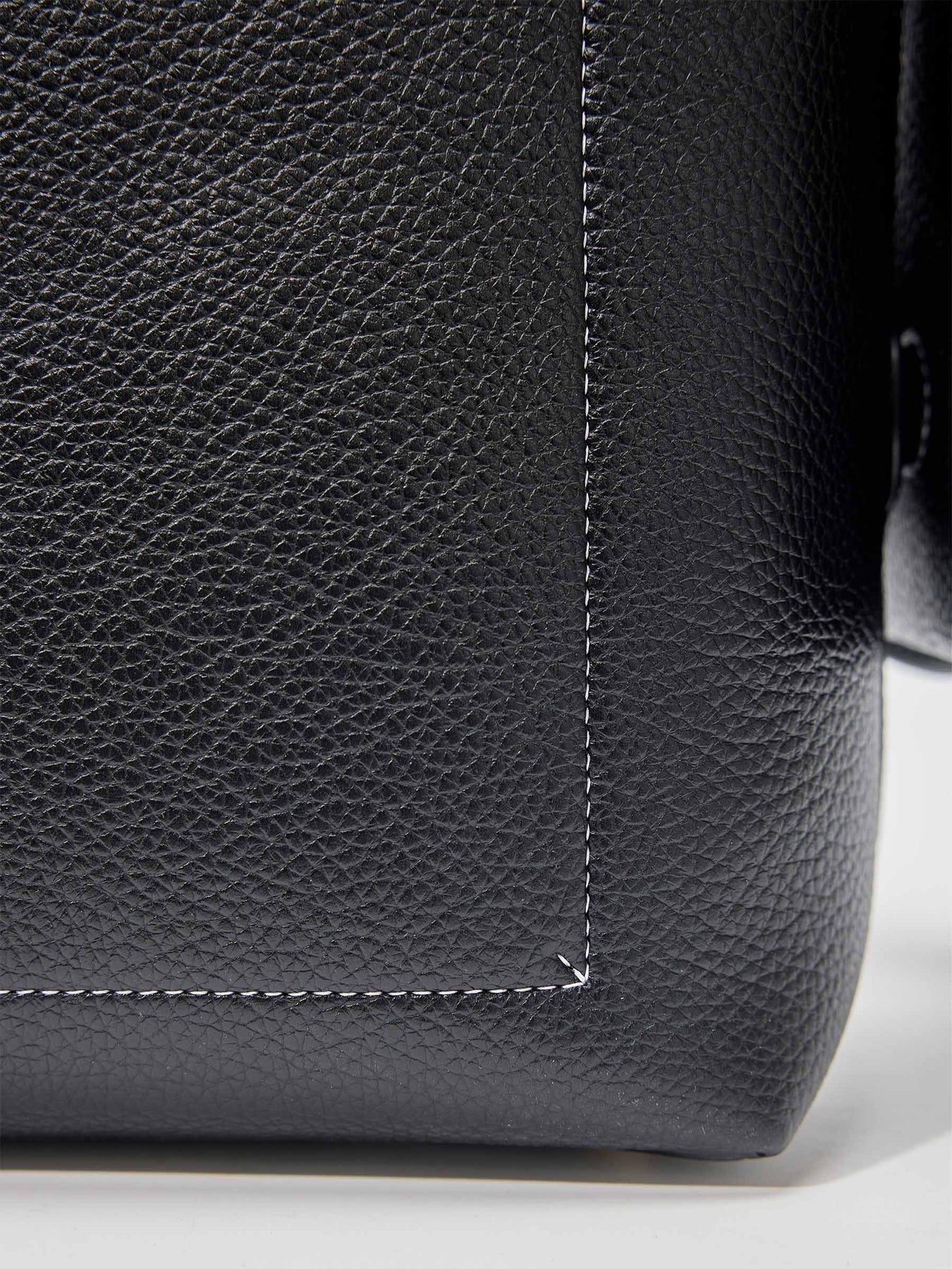 Medium Drippy Tote Bag (vegan leather) - Eco Onyx