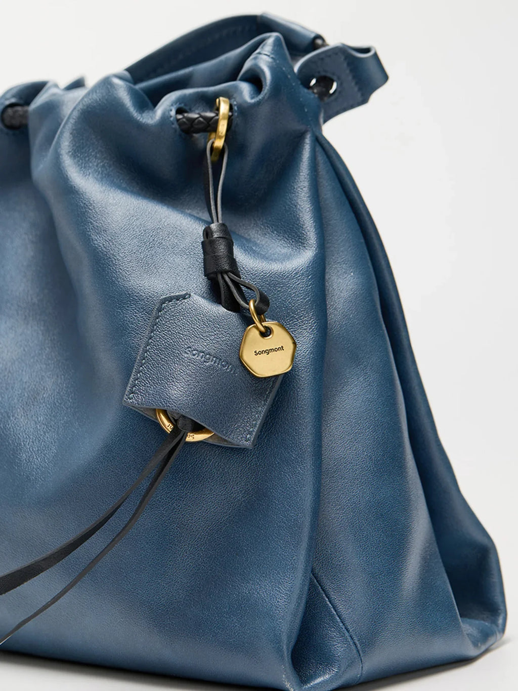 Medium Gather Bag Set - Navy (Contrast Tone)