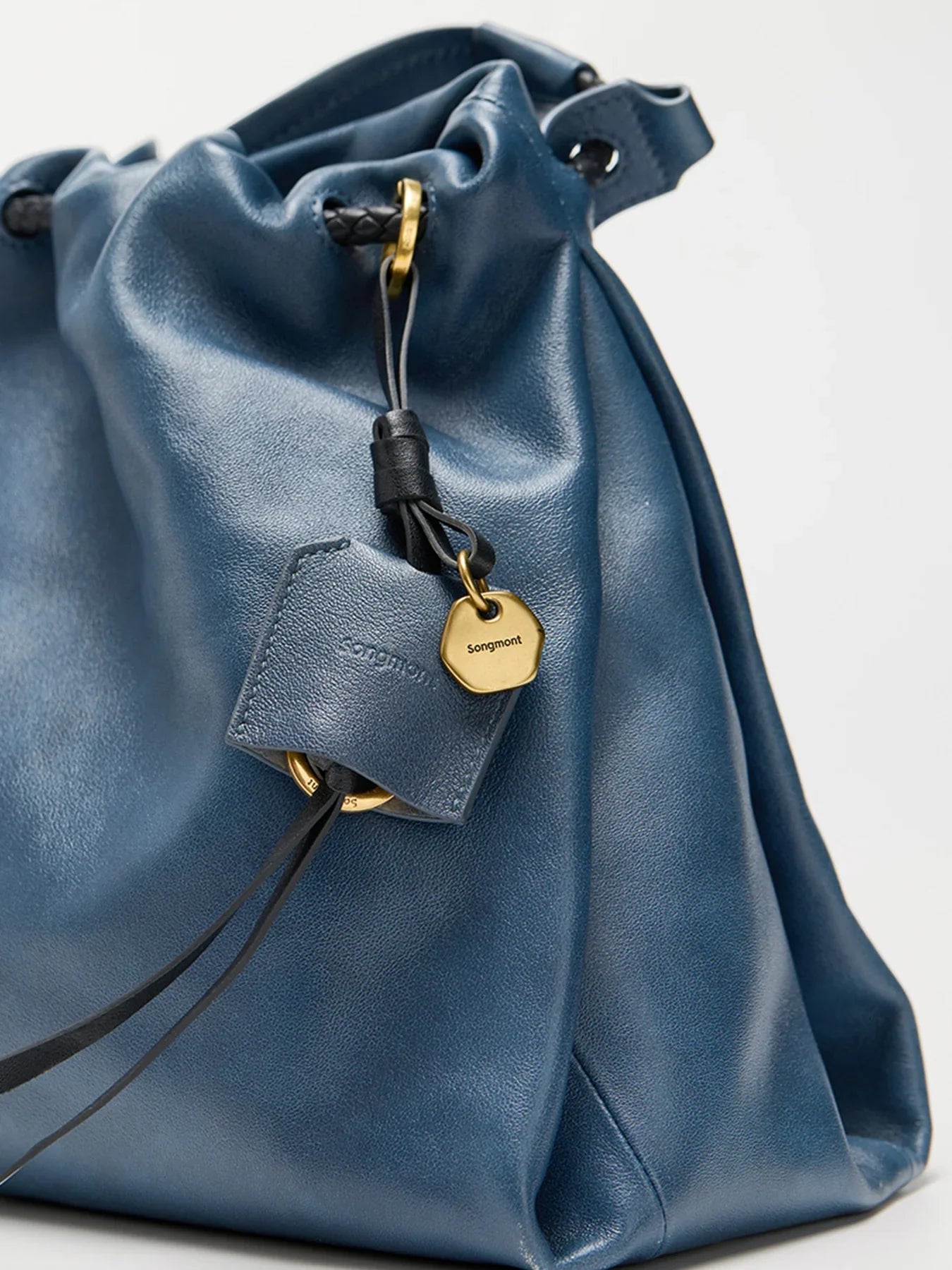 Medium Gather Bag Set - Navy (Contrast Tone)