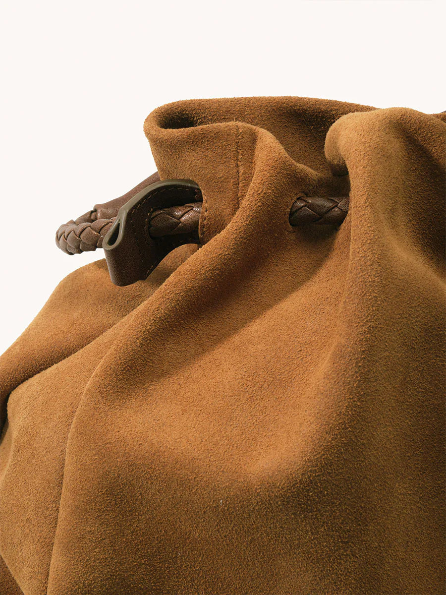 Medium Gather Bag Set - Ochre Suede