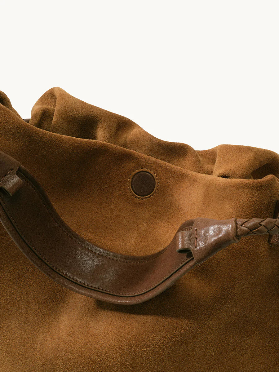 Medium Gather Bag Set - Ochre Suede