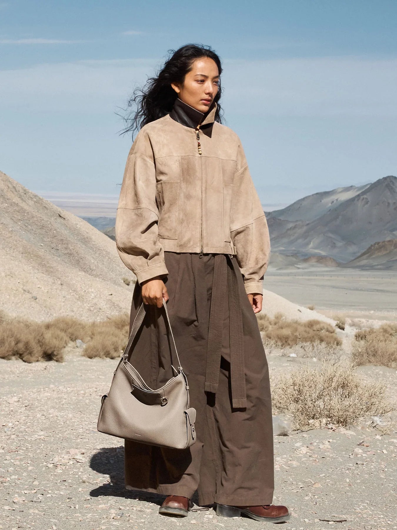 Medium Yore Hobo Bag - Cobble Grain