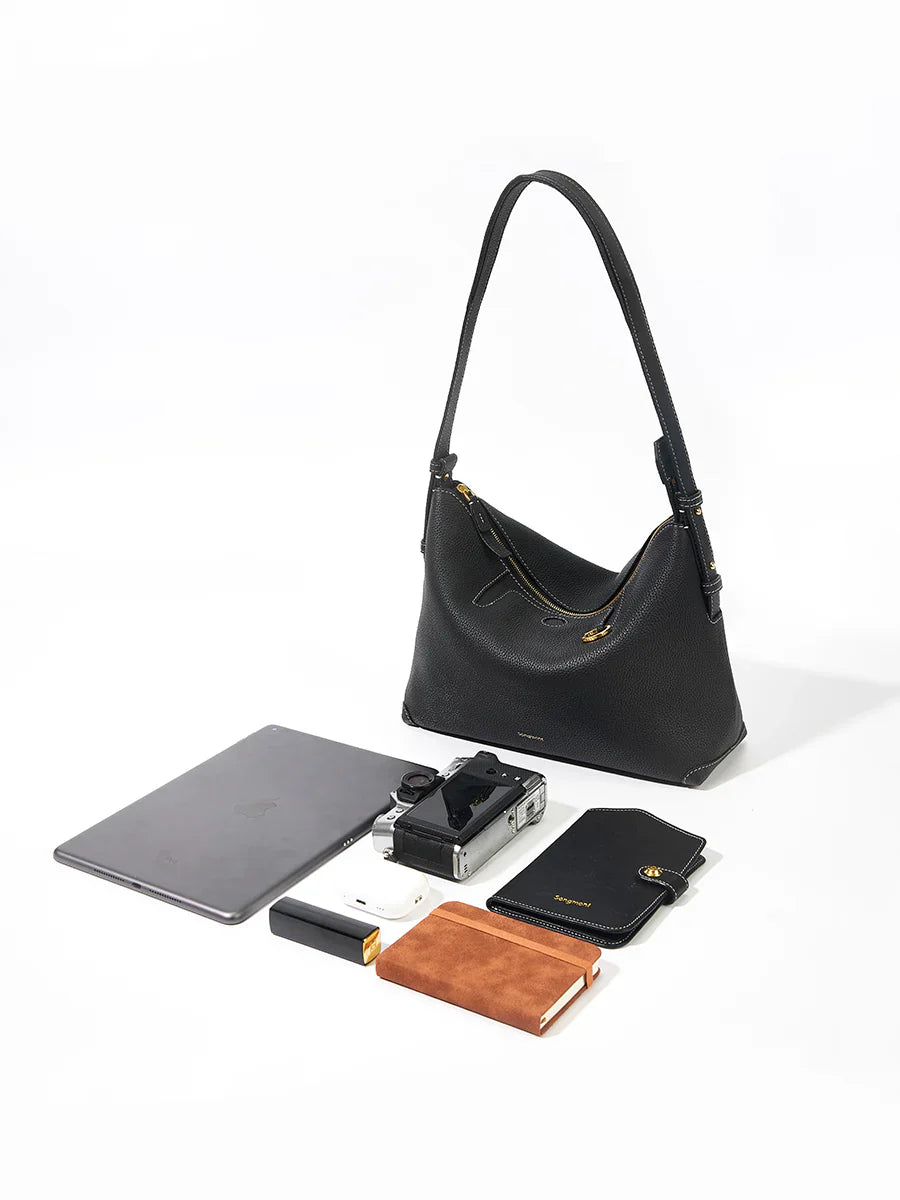 Medium Yore Hobo Bag (Minimal Version) - Onyx