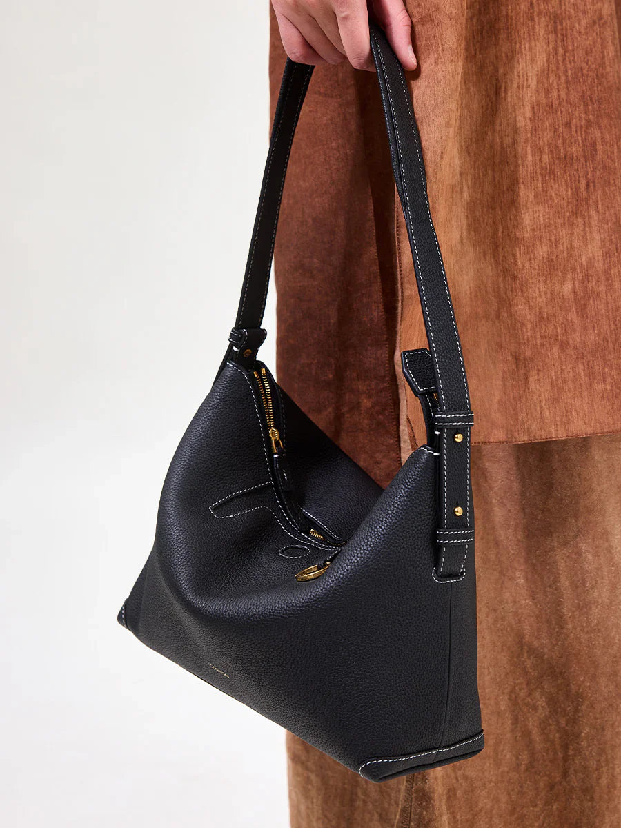 Medium Yore Hobo Bag (Minimal Version) - Onyx