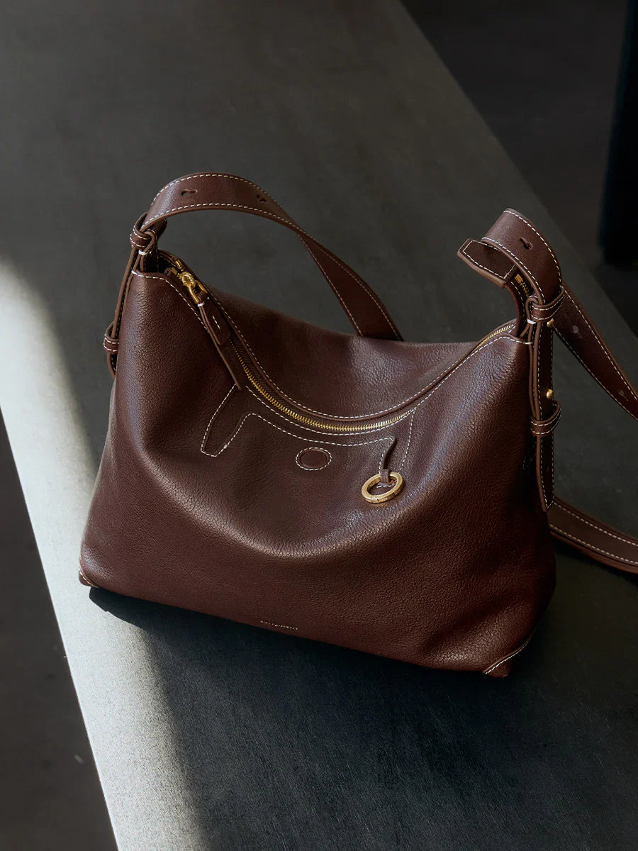Medium Yore Hobo Bag (Minimal Version) - Raisin