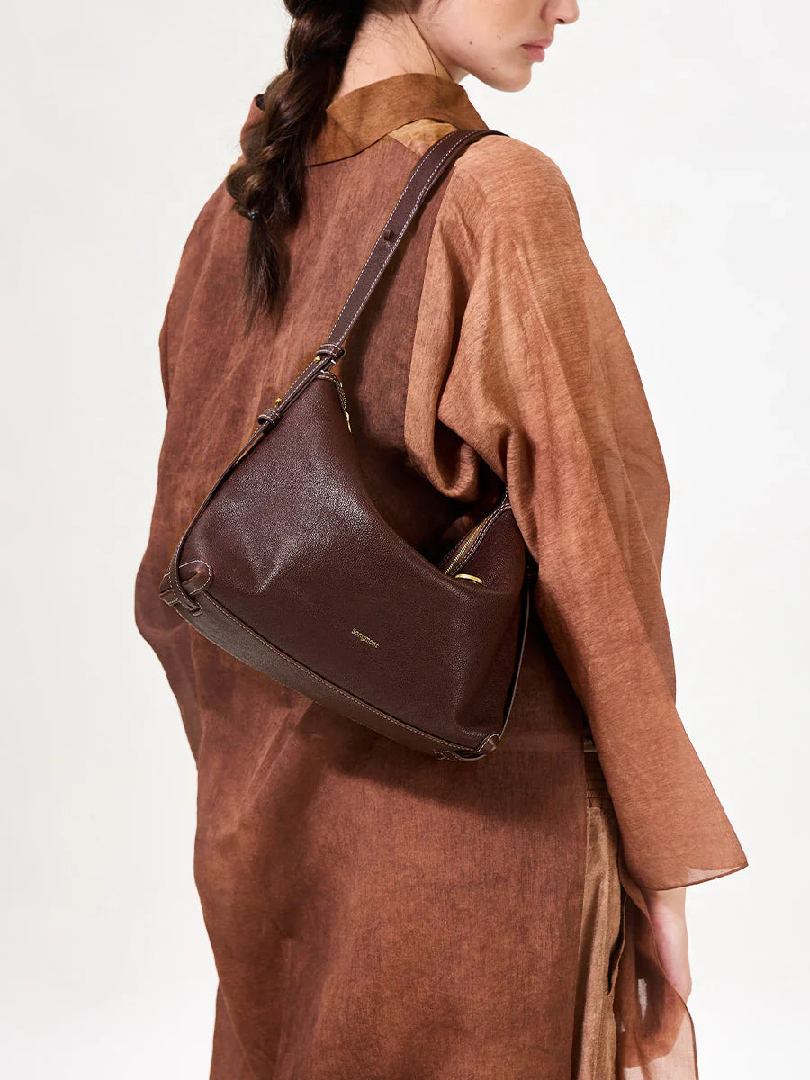 Medium Yore Hobo Bag (Minimal Version) - Raisin