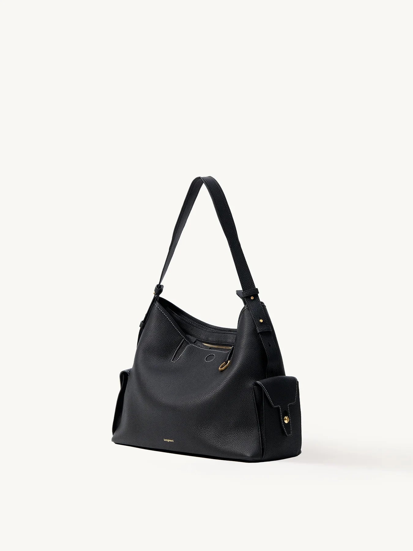 Medium Yore Hobo Bag - Onyx Grain