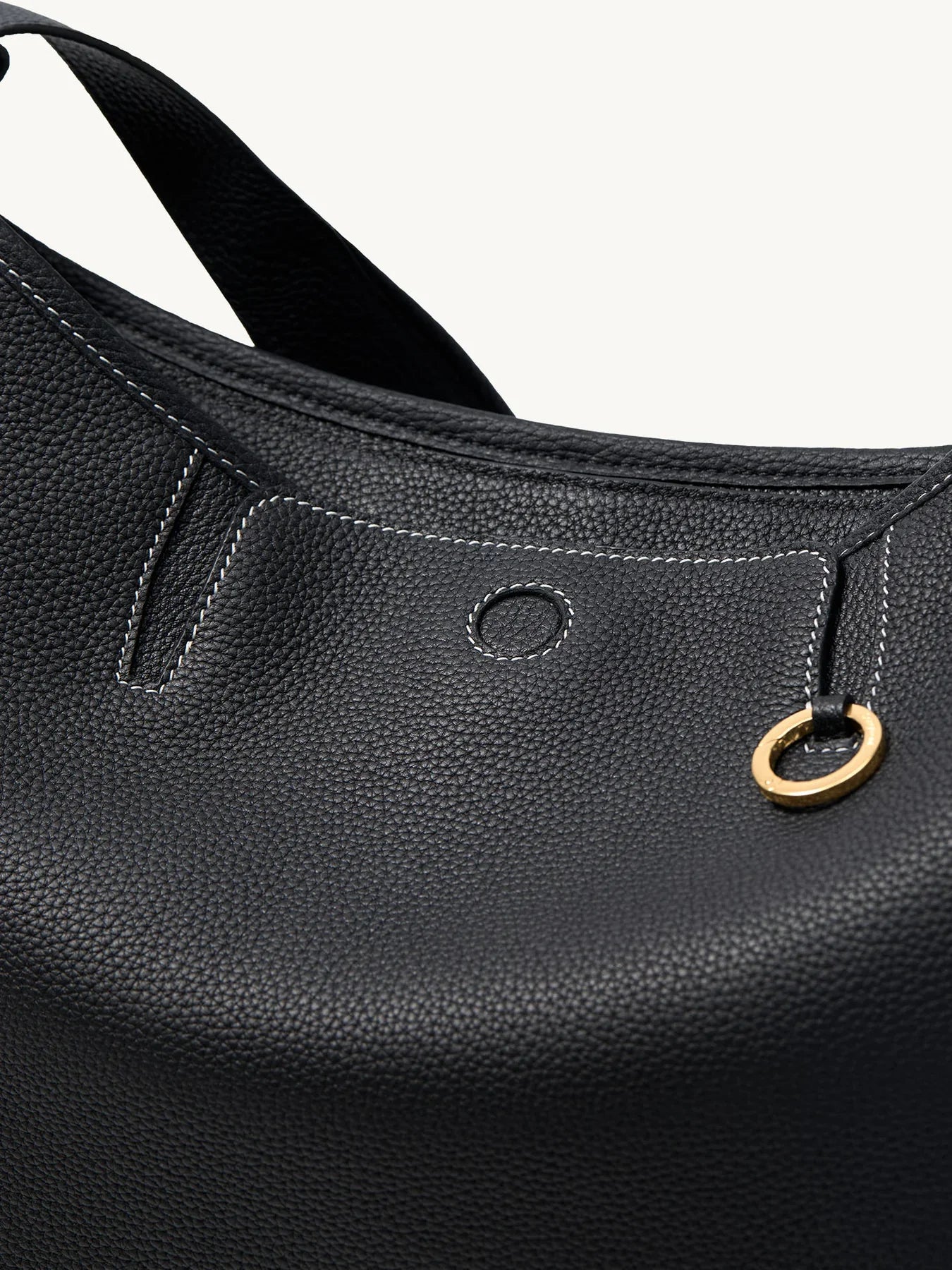Medium Yore Hobo Bag - Onyx Grain