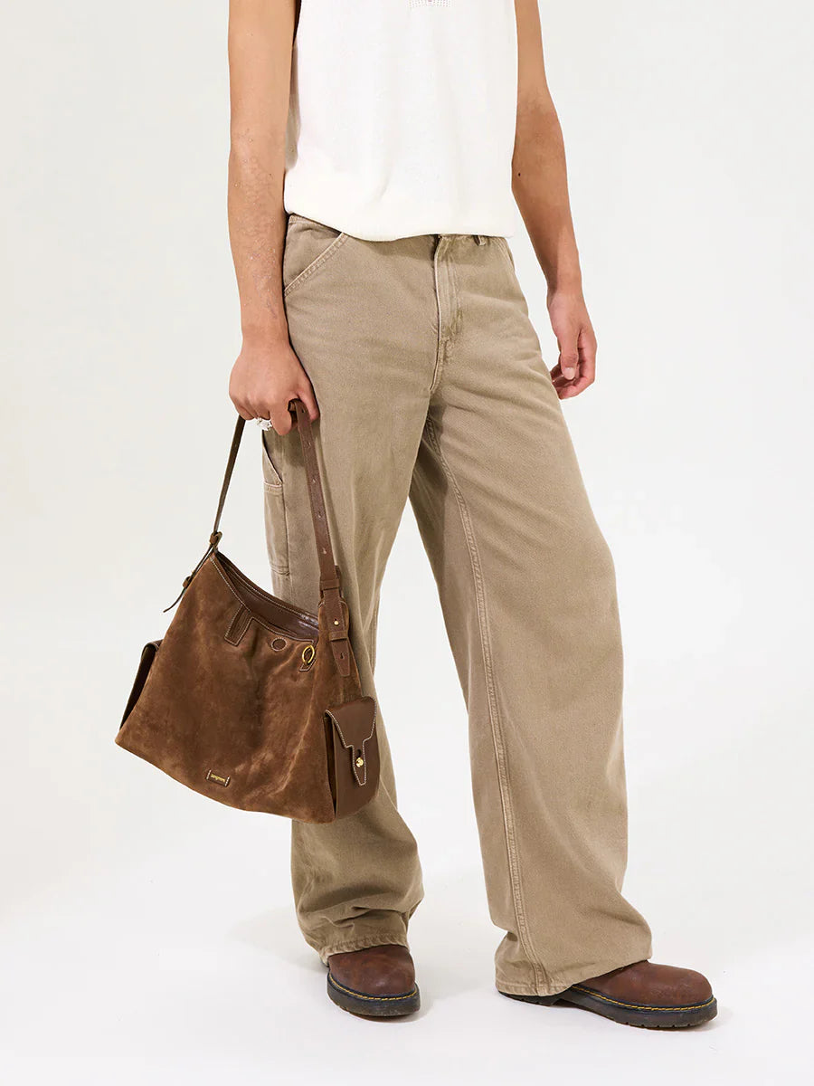Medium Yore Hobo Bag - Sandal Suede
