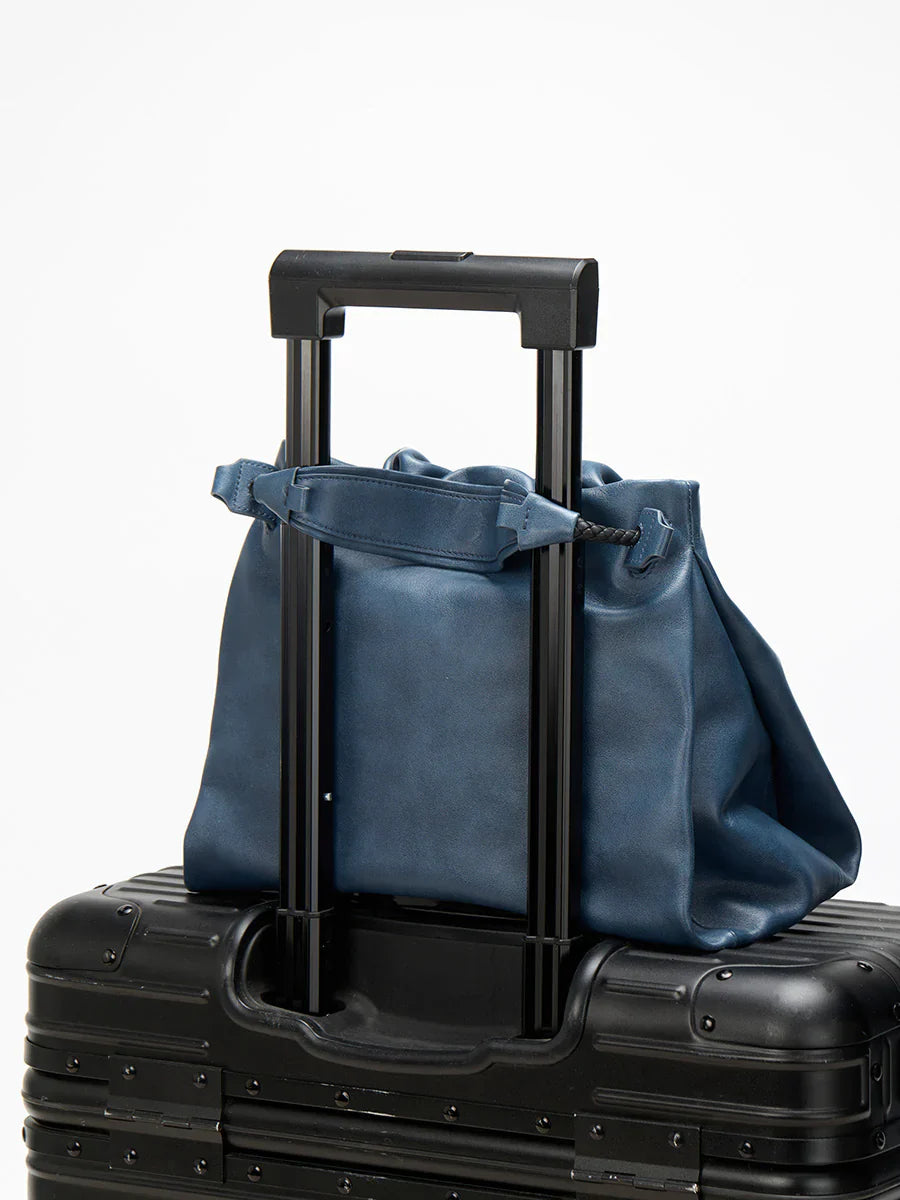 Small Gather Bag Set - Navy (Contrast Tone)