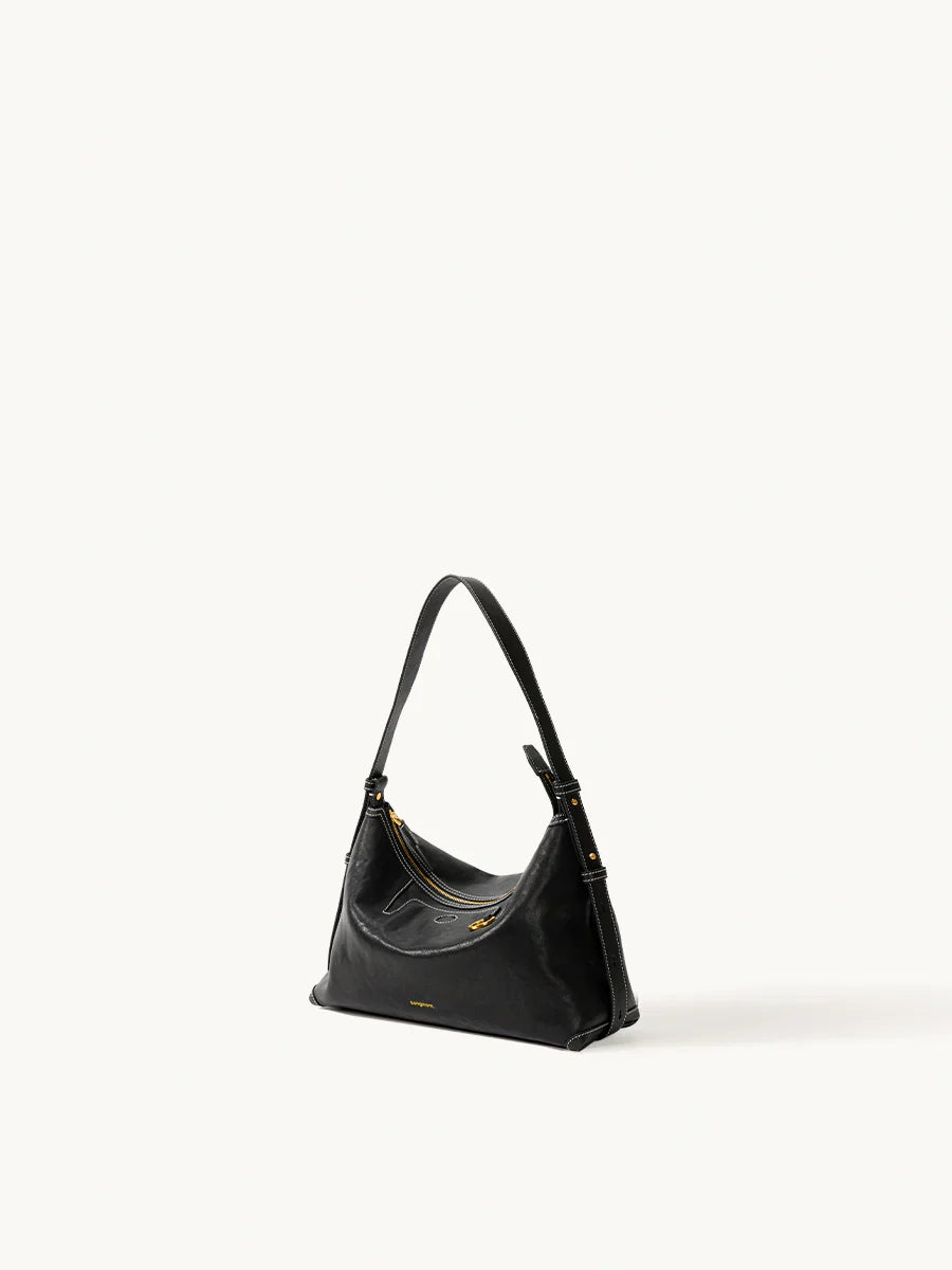 Small Yore Hobo Bag (Minimal Version) - Onyx