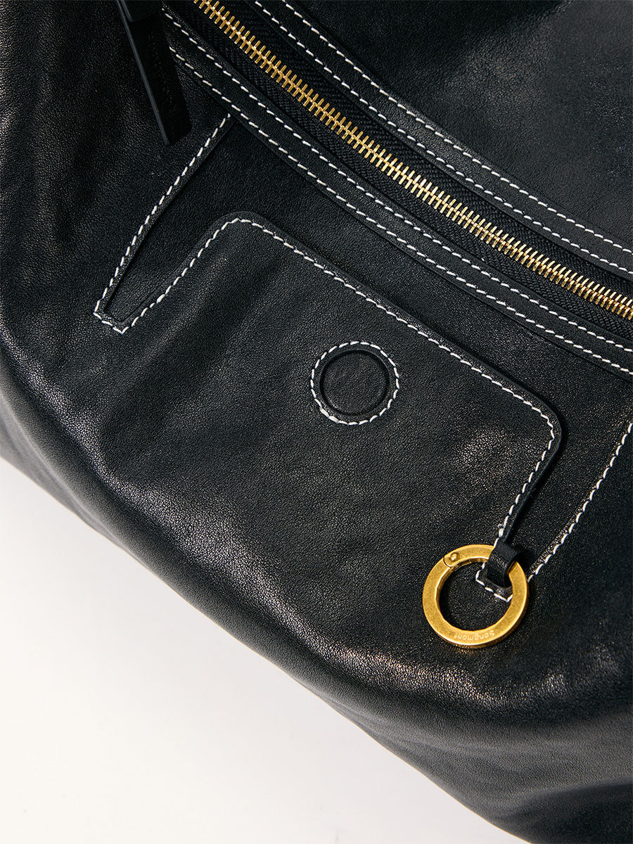 Small Yore Hobo Bag (Minimal Version) - Onyx