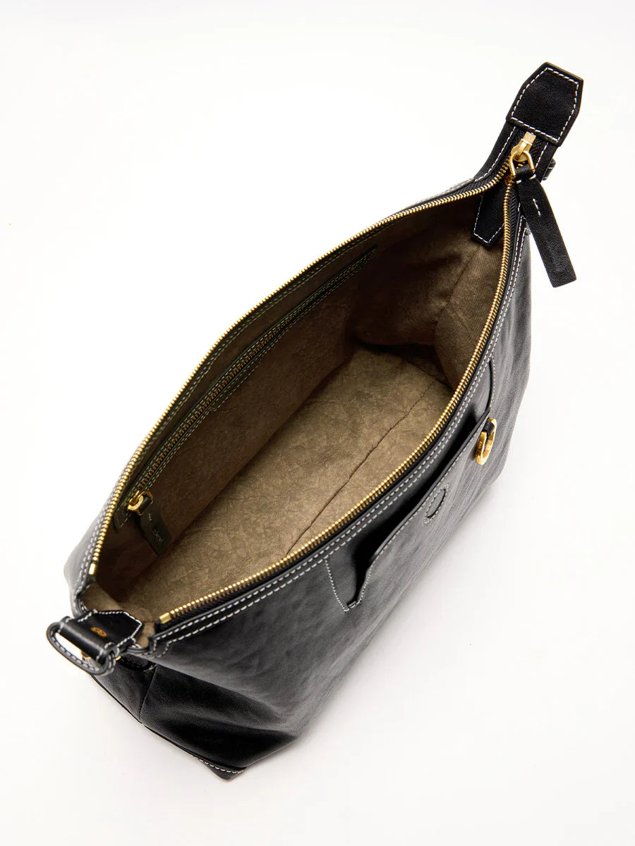Small Yore Hobo Bag (Minimal Version) - Onyx