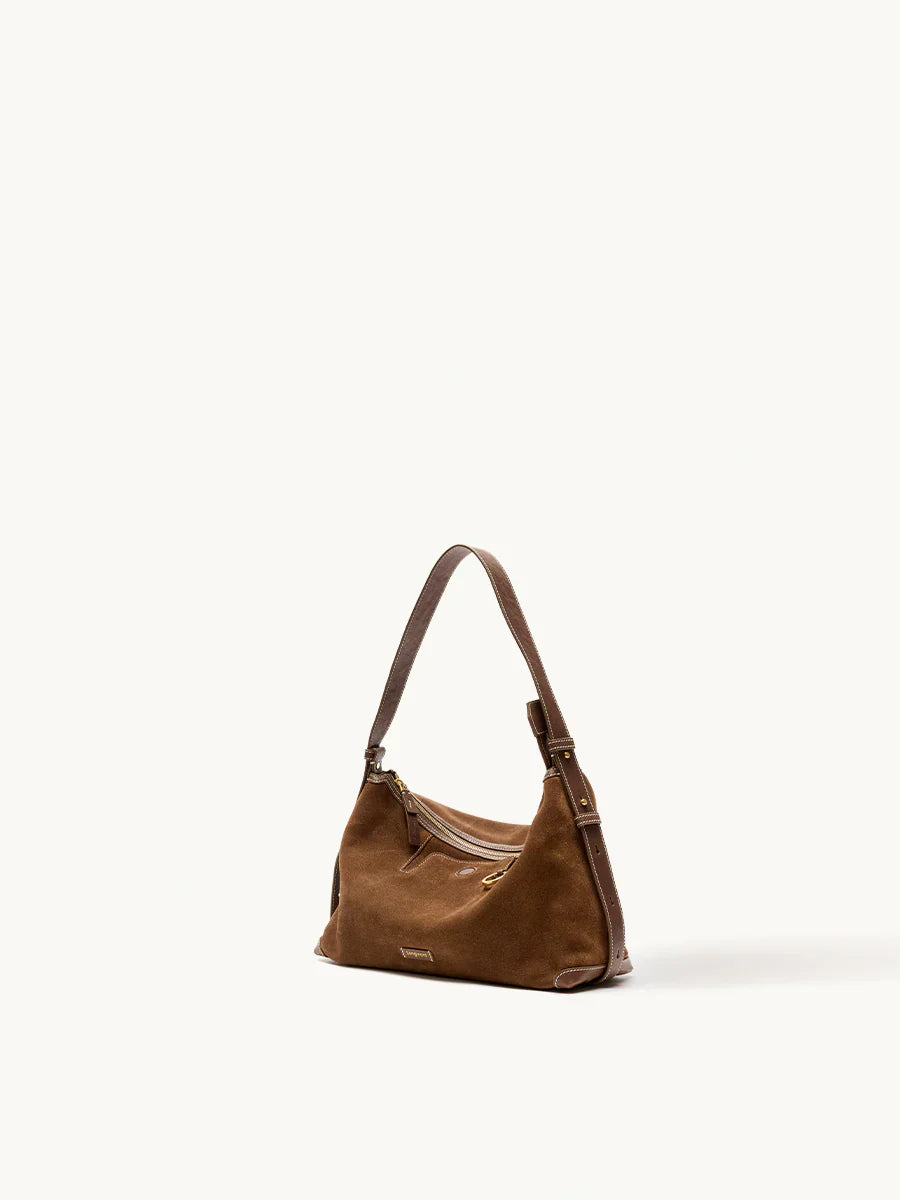 Small Yore Hobo Bag (Minimal Version) - Sandal Suede